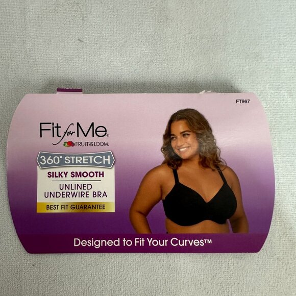 Fit For Me 360 Stretch Silky Smooth Unlined Underwire Bra Size 42D Rose FT967 - Picture 2 of 6